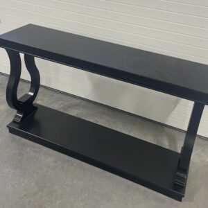 black-console-table