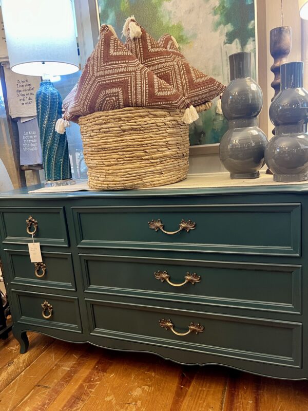 teal dresser