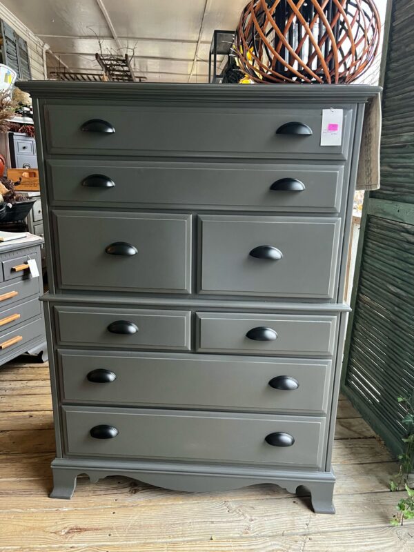 Tall Dark Grey Dresser