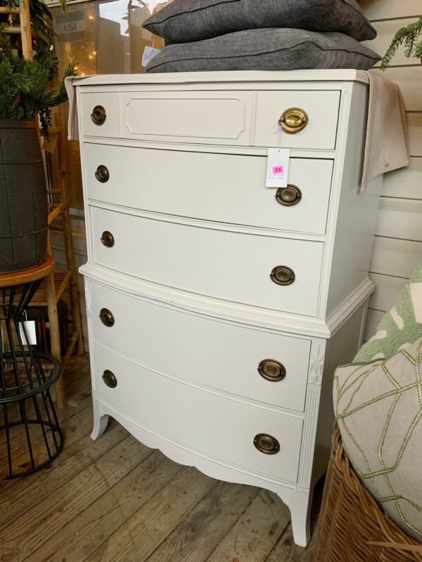 Tall White Dresser - Image 3