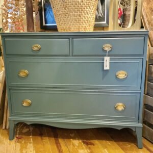 teal-dresser