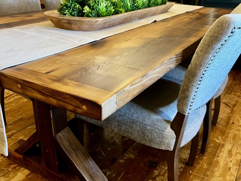 reclaimed chestnut table